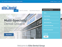Tablet Screenshot of elitedentalgroupny.com